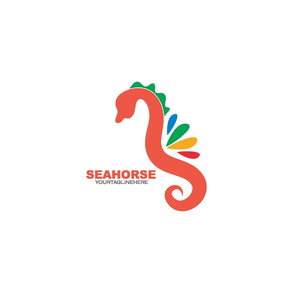 caballo de mar vector icono ilustración diseño