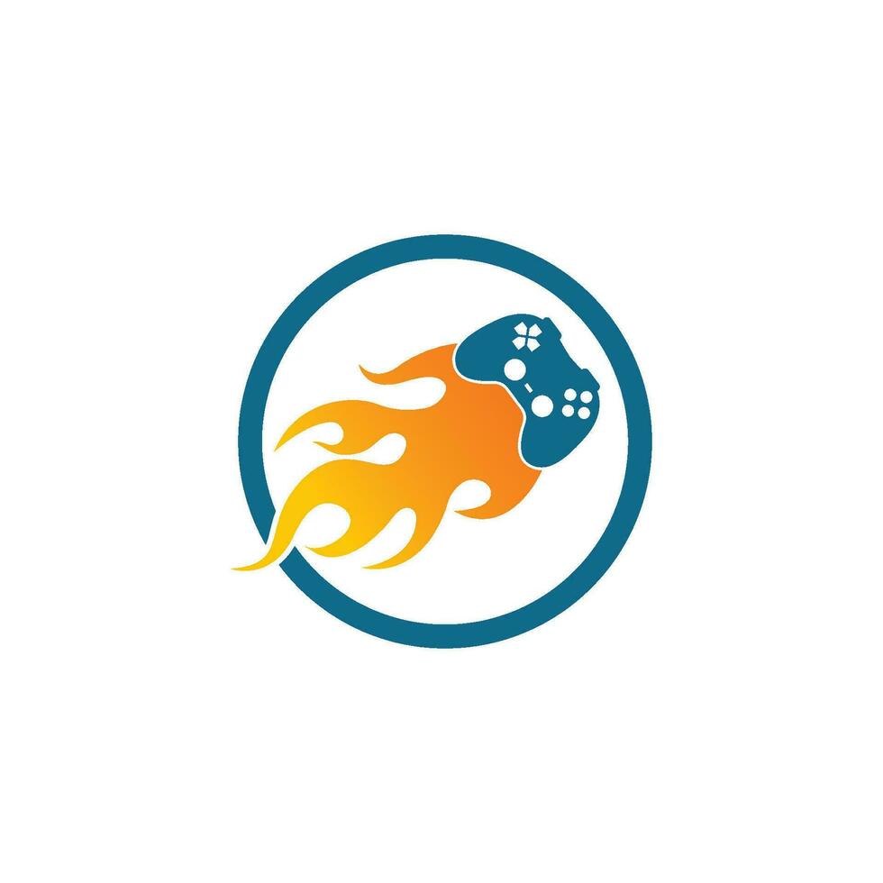 video game controller logo icon vector illustration