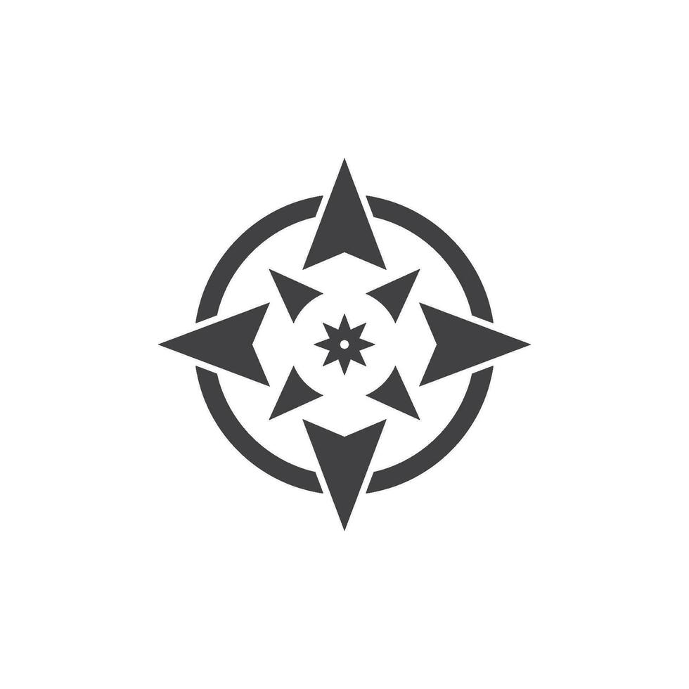 compass logo vector tempate ilustration