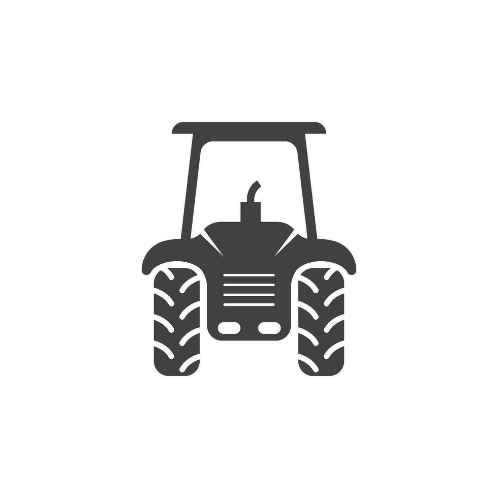 tractor granjero icono vector ilustración diseño