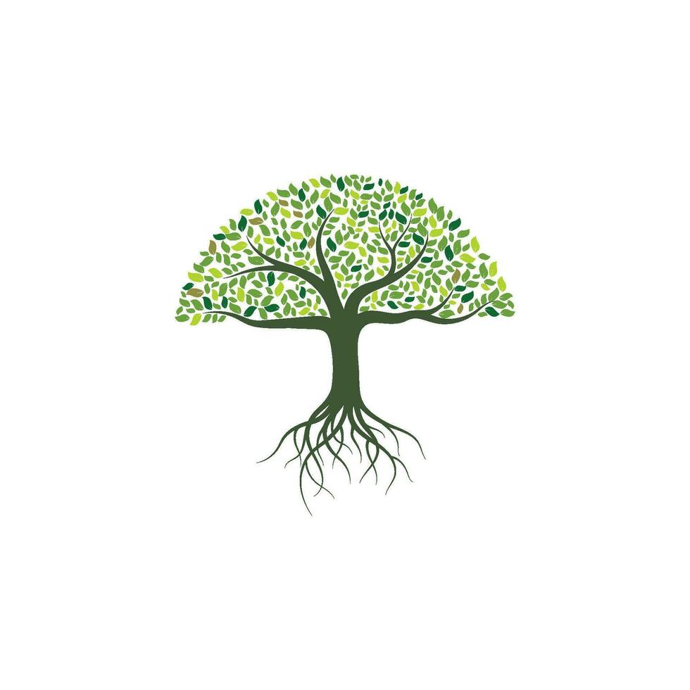 Tree icon logo template vector