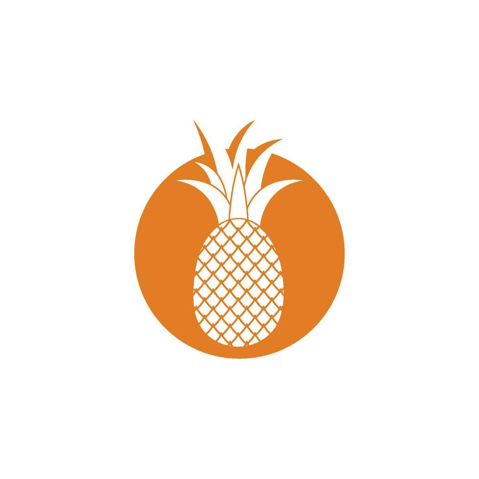 piña icono vector ilustración diseño