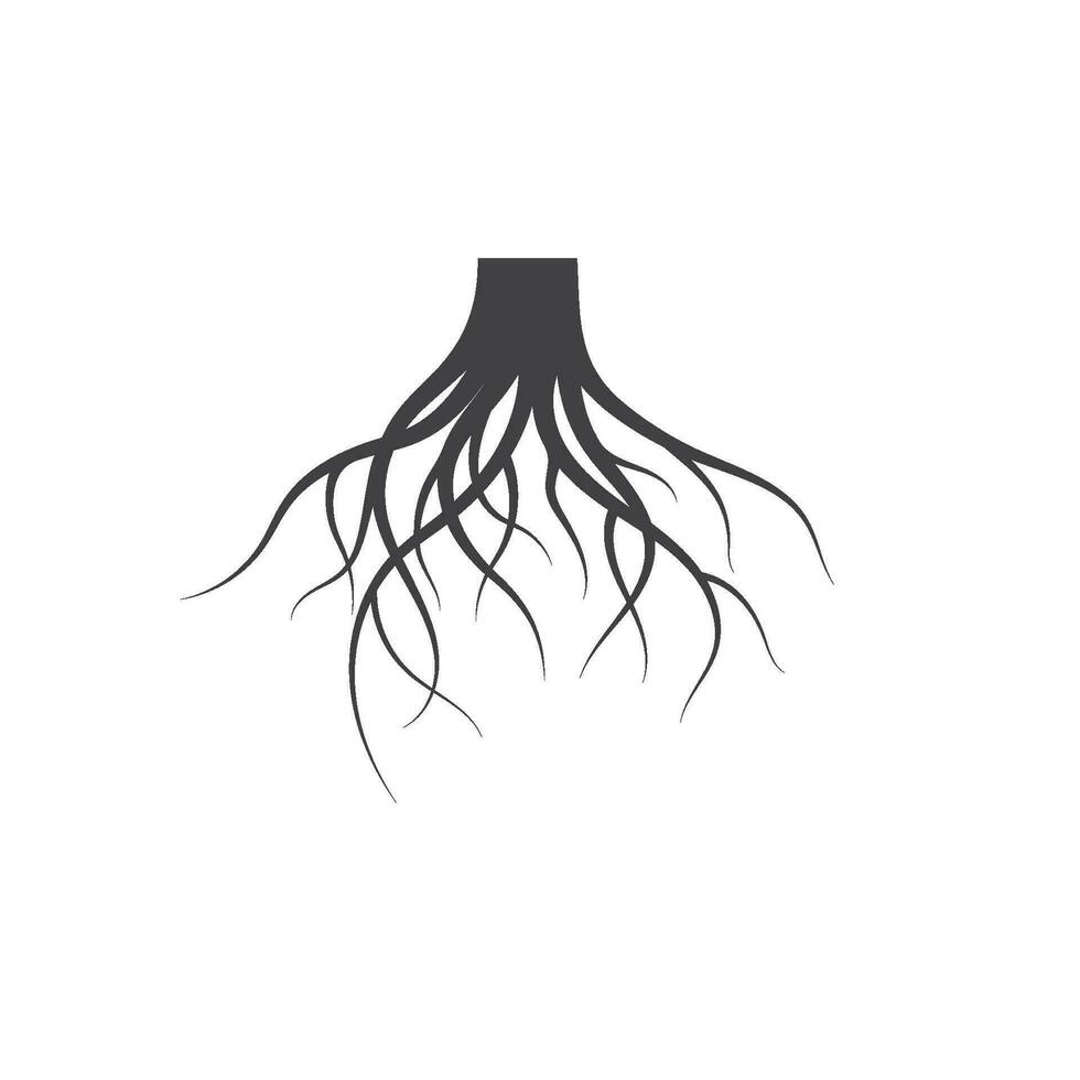 árbol raíces vector icono ilustración diseño