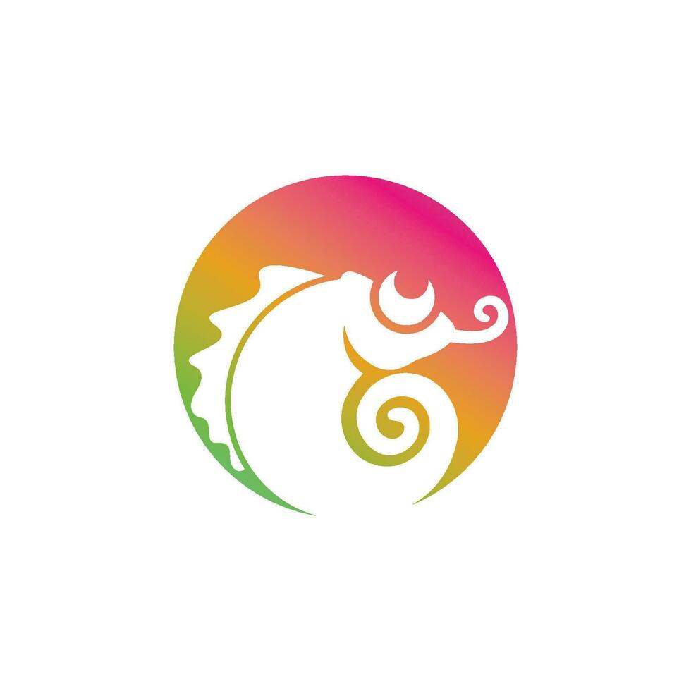 chameleon vector icon logo illustration design