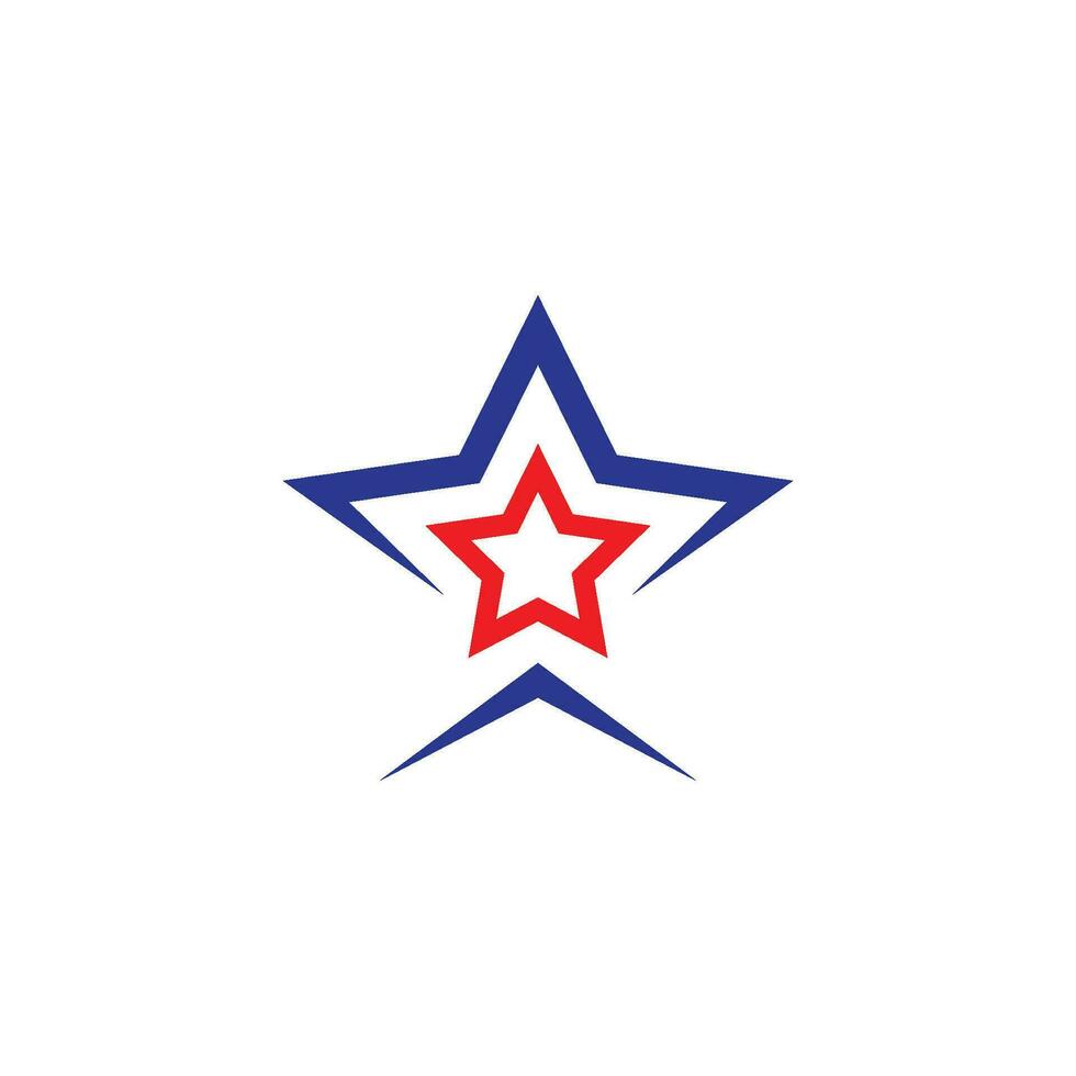 estrella logo icono vector ilustración