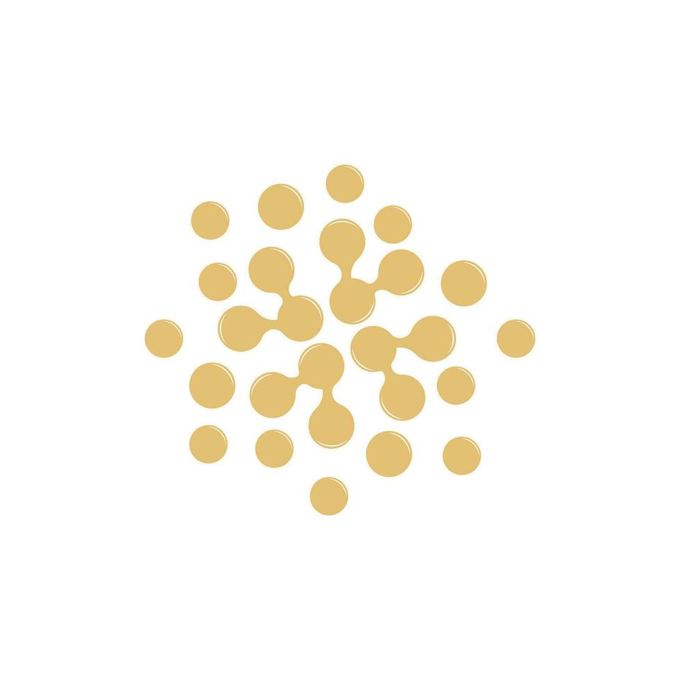Neuron Logo, Cel Dna Network Vector, And Particle Technology, Simple Illustration Template Design vector