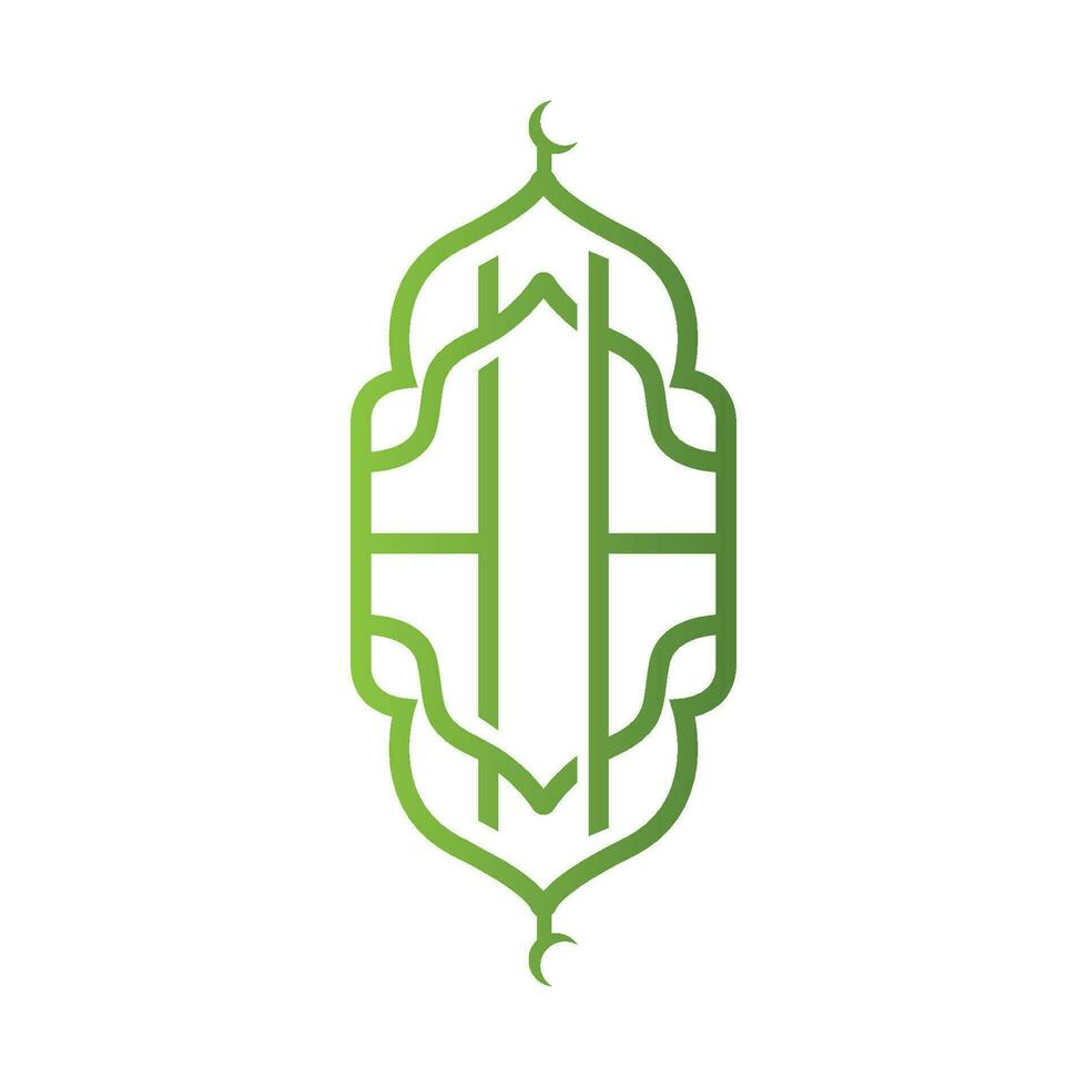 Mosque Logo Design Muslim Place of Worship Vector Simple Template