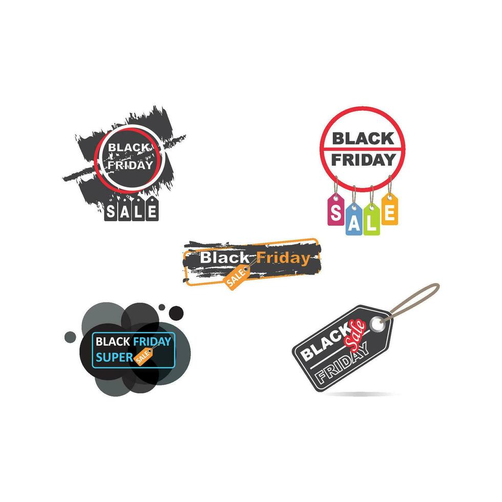 black friday sale label vector illustration  element