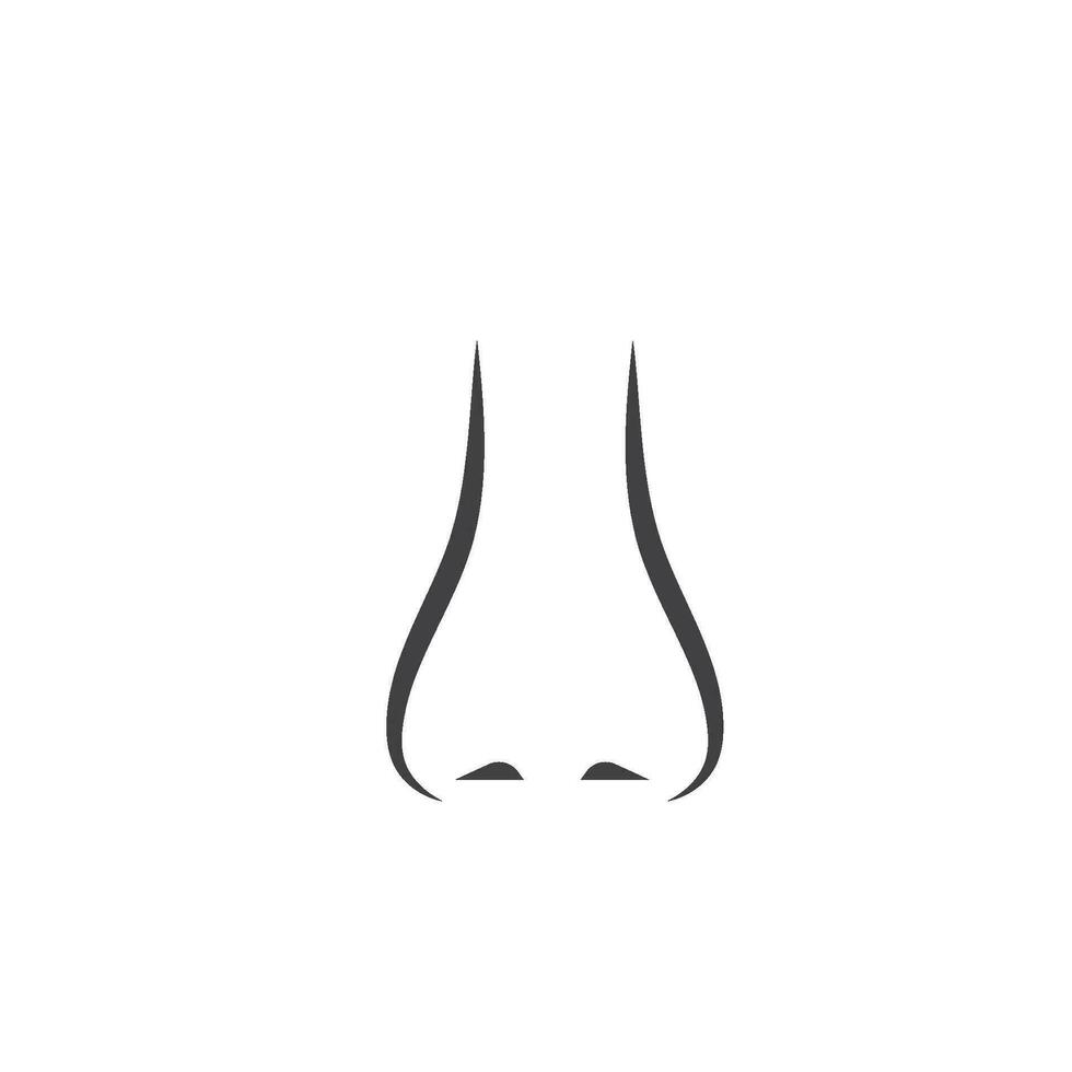 nose vector icon of human senses illustration
