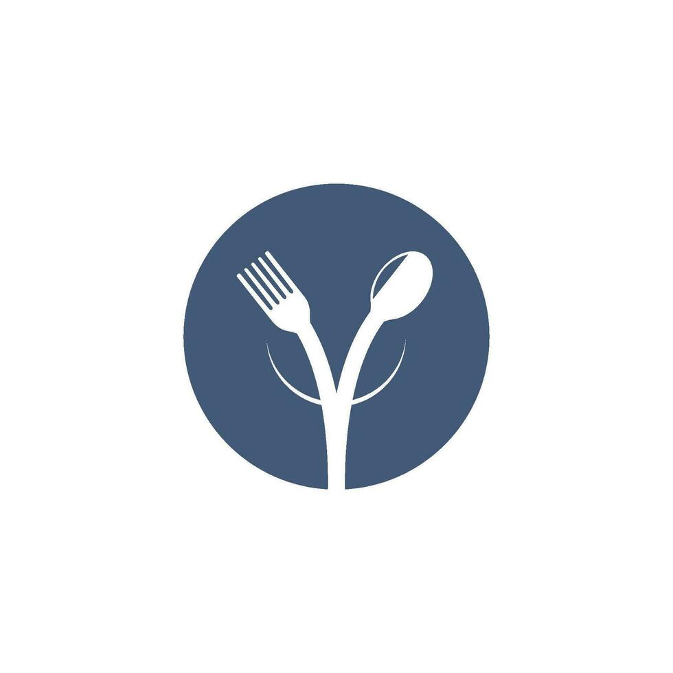 fork,spoon logo icon vector illustration