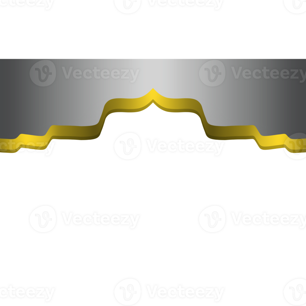 Gold Border Frame Design on gray gradient background. background with