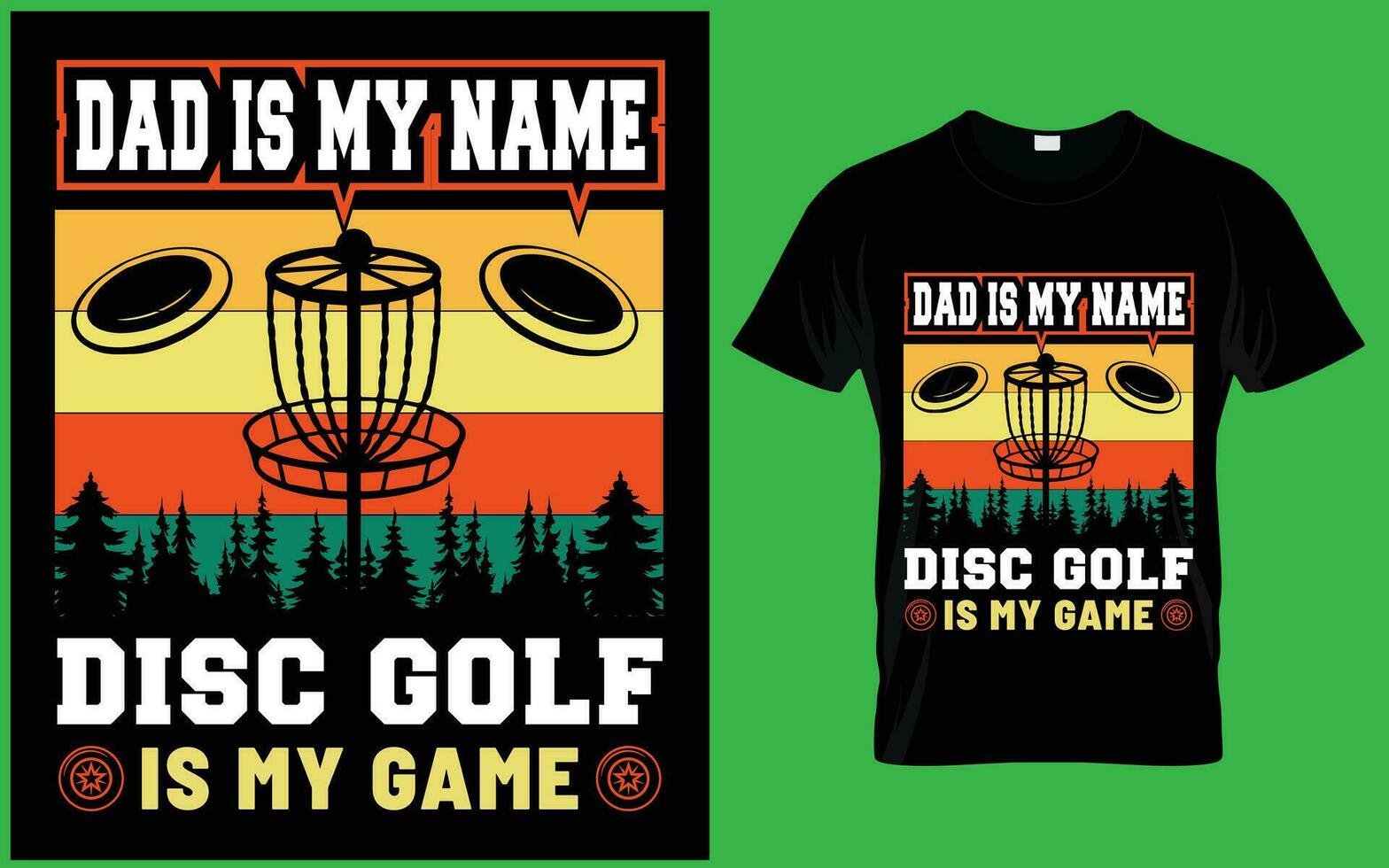 Disc Golf Vector T Shirt Design