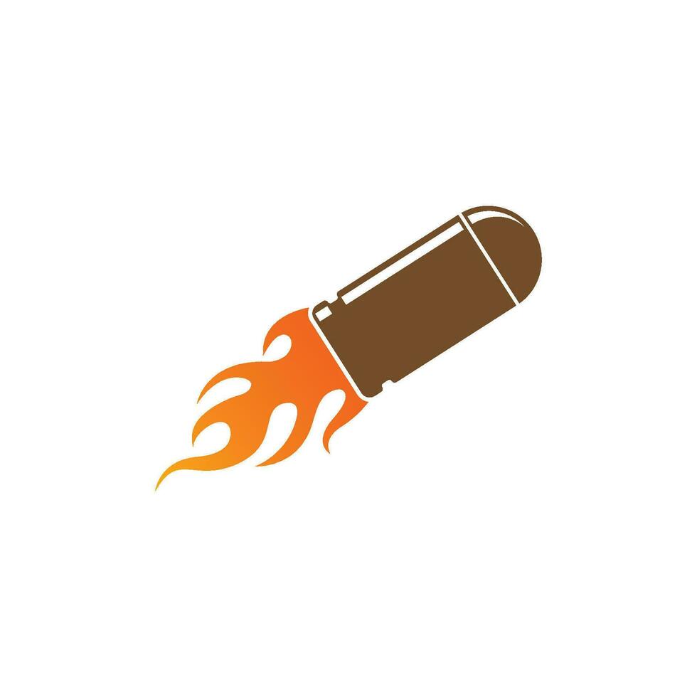bullet gun vector icon illustration design