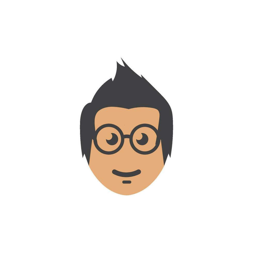 geek boy icon vector illustration design