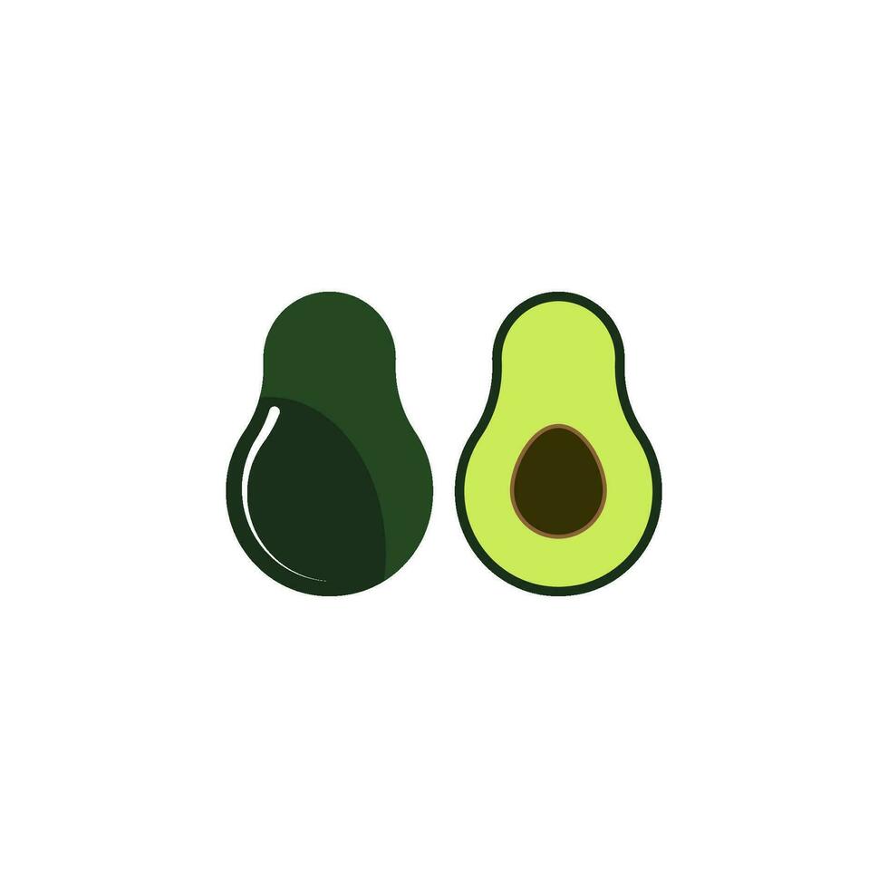 aguacate icono diseño vector plantillas