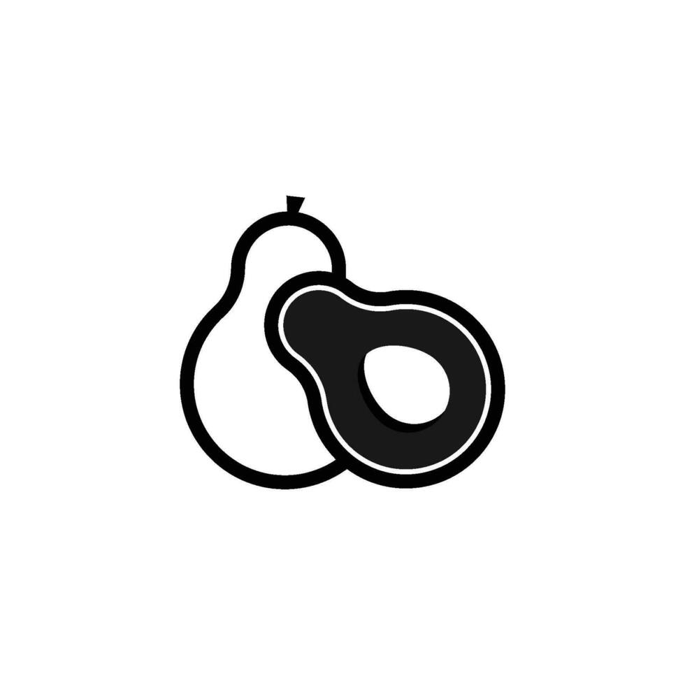 aguacate icono diseño vector plantillas