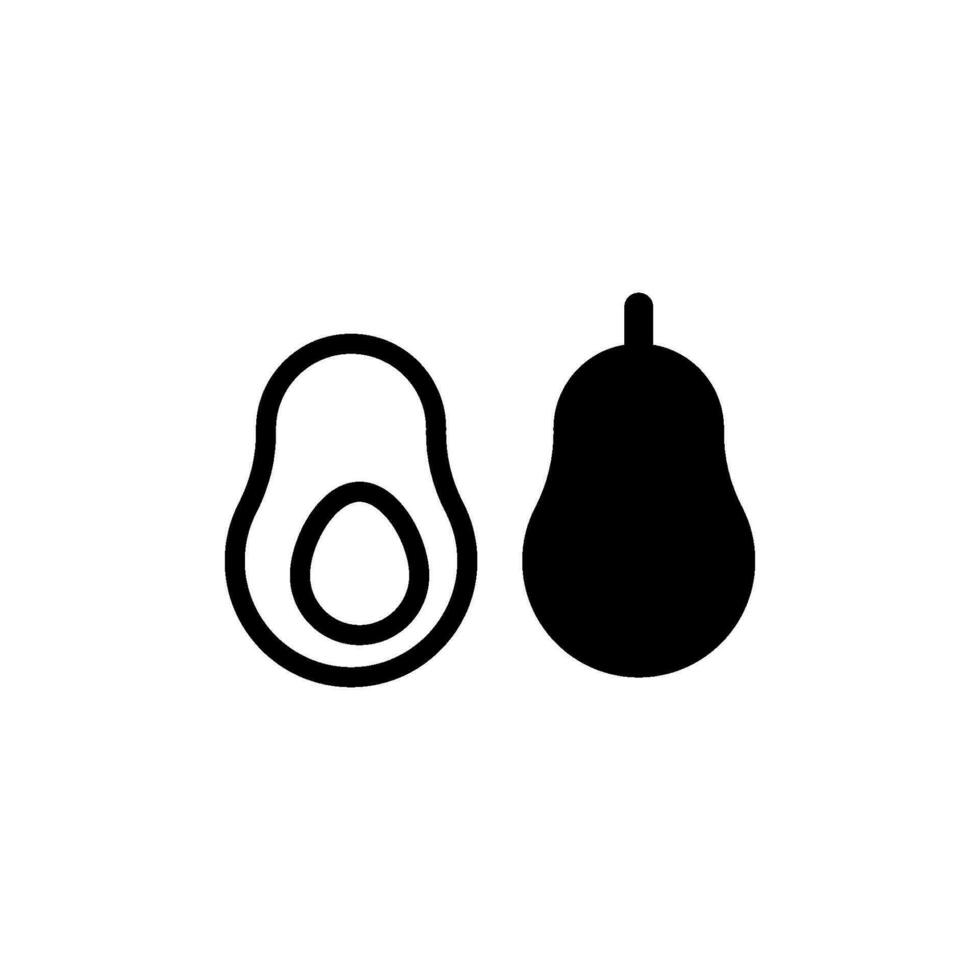 avocado icon design vector templates