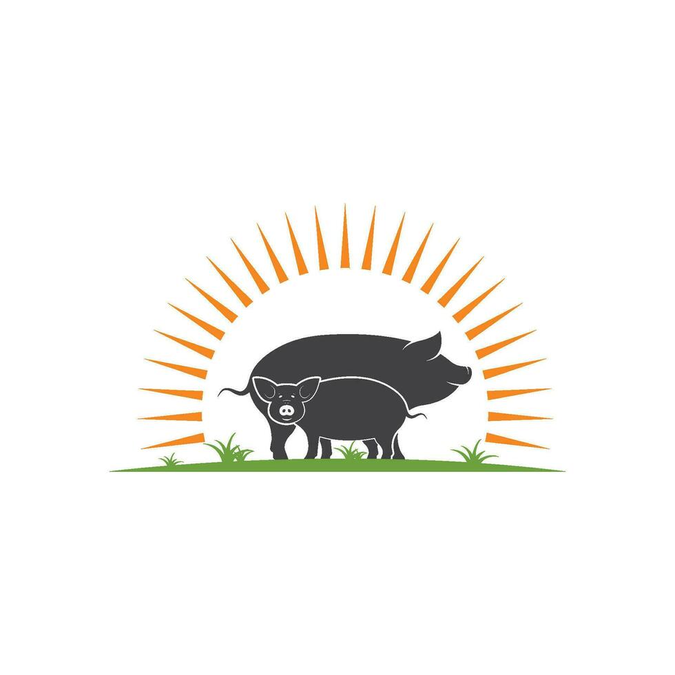 cerdo vector icono ilustración diseño