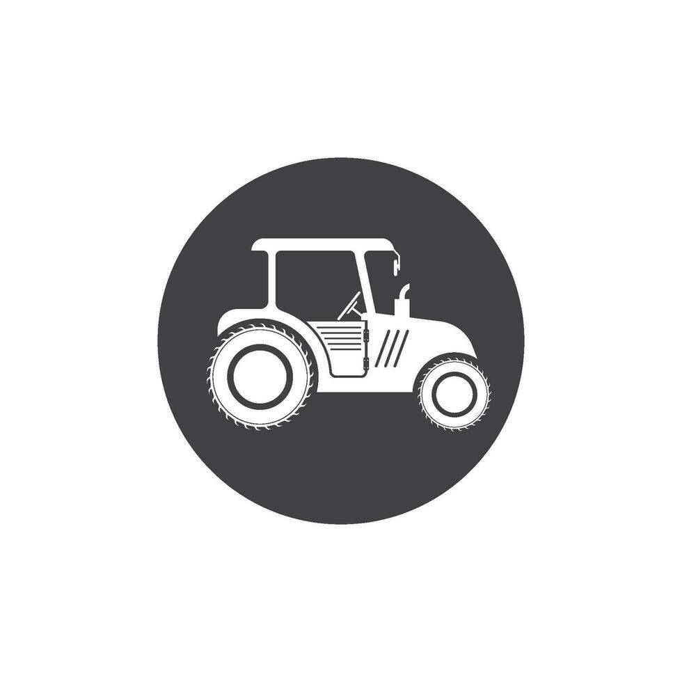 tractor granjero icono vector ilustración diseño