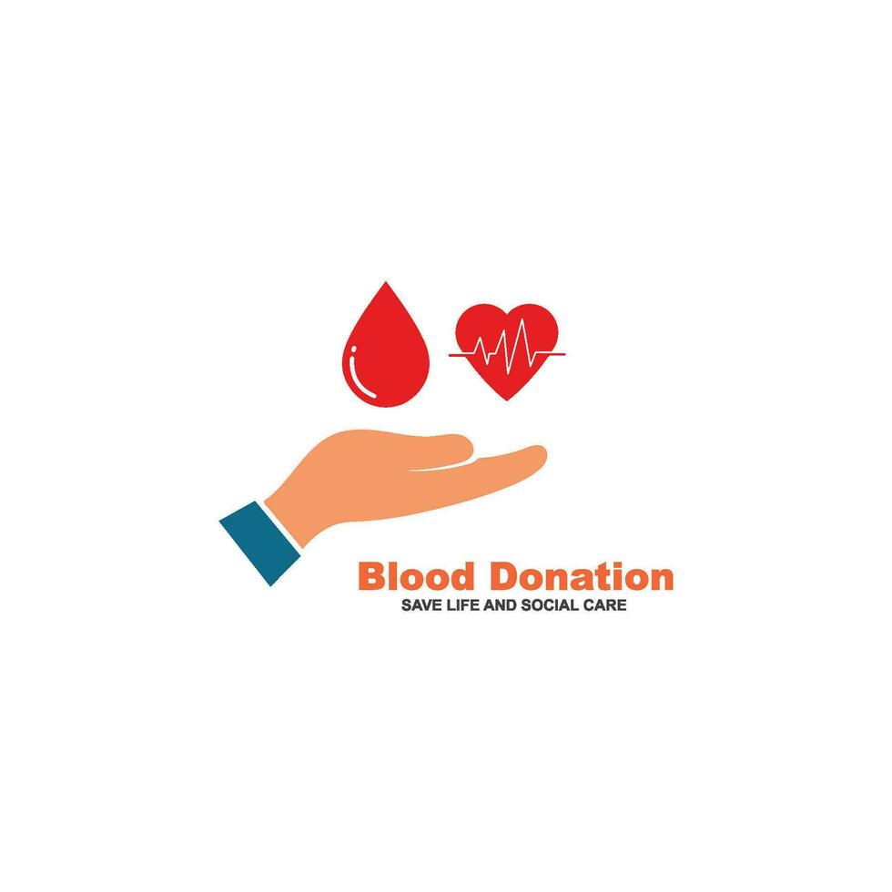 sangre donación icono vector ilustración