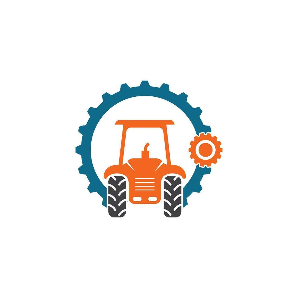 tractor engranaje icono vector ilustración diseño