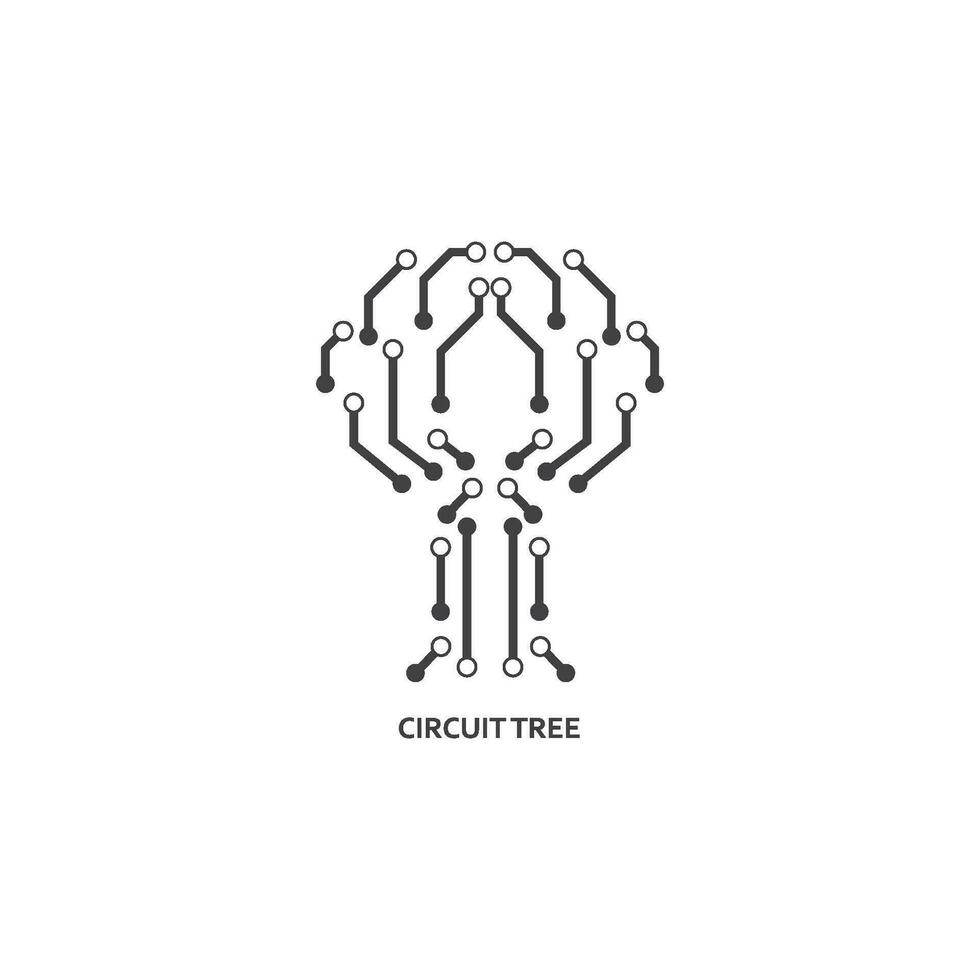 circuit board line,cpu,chip icon logo illustration vector