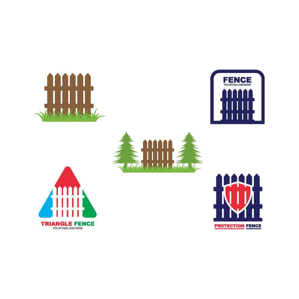 fence icon logo vector illustration design