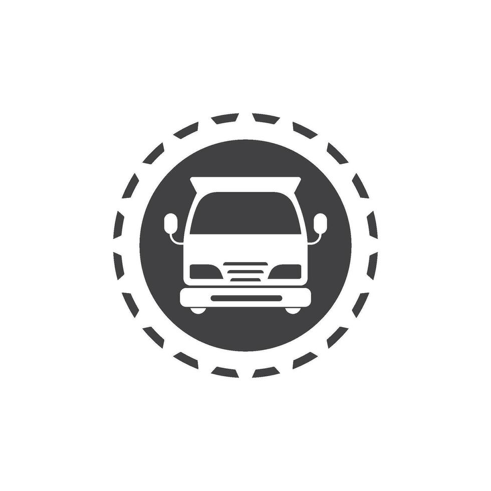 truck icon logo vector illustration design