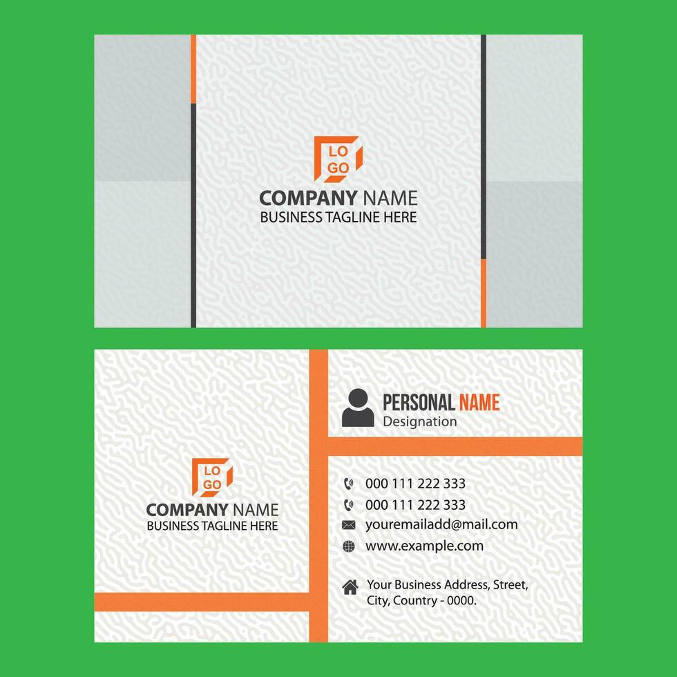 plantilla de tarjeta de visita creativa vector