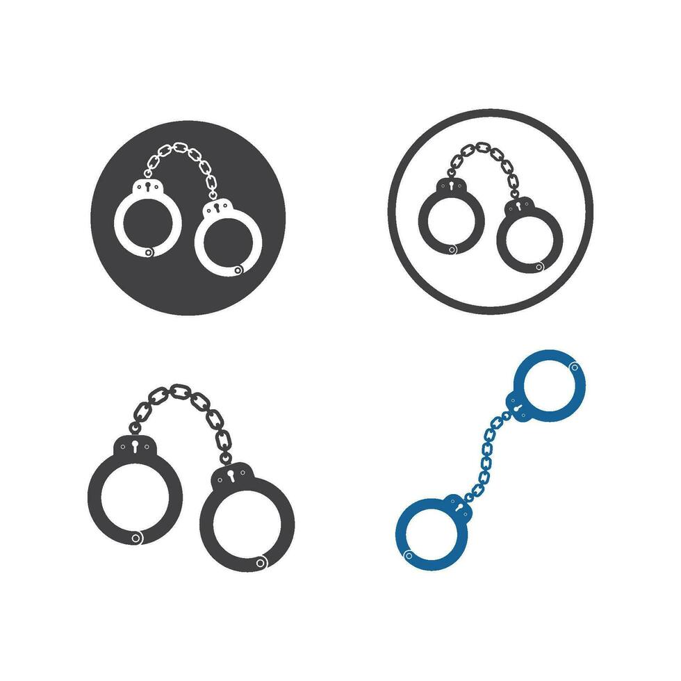 handcuff vector icon illustration design