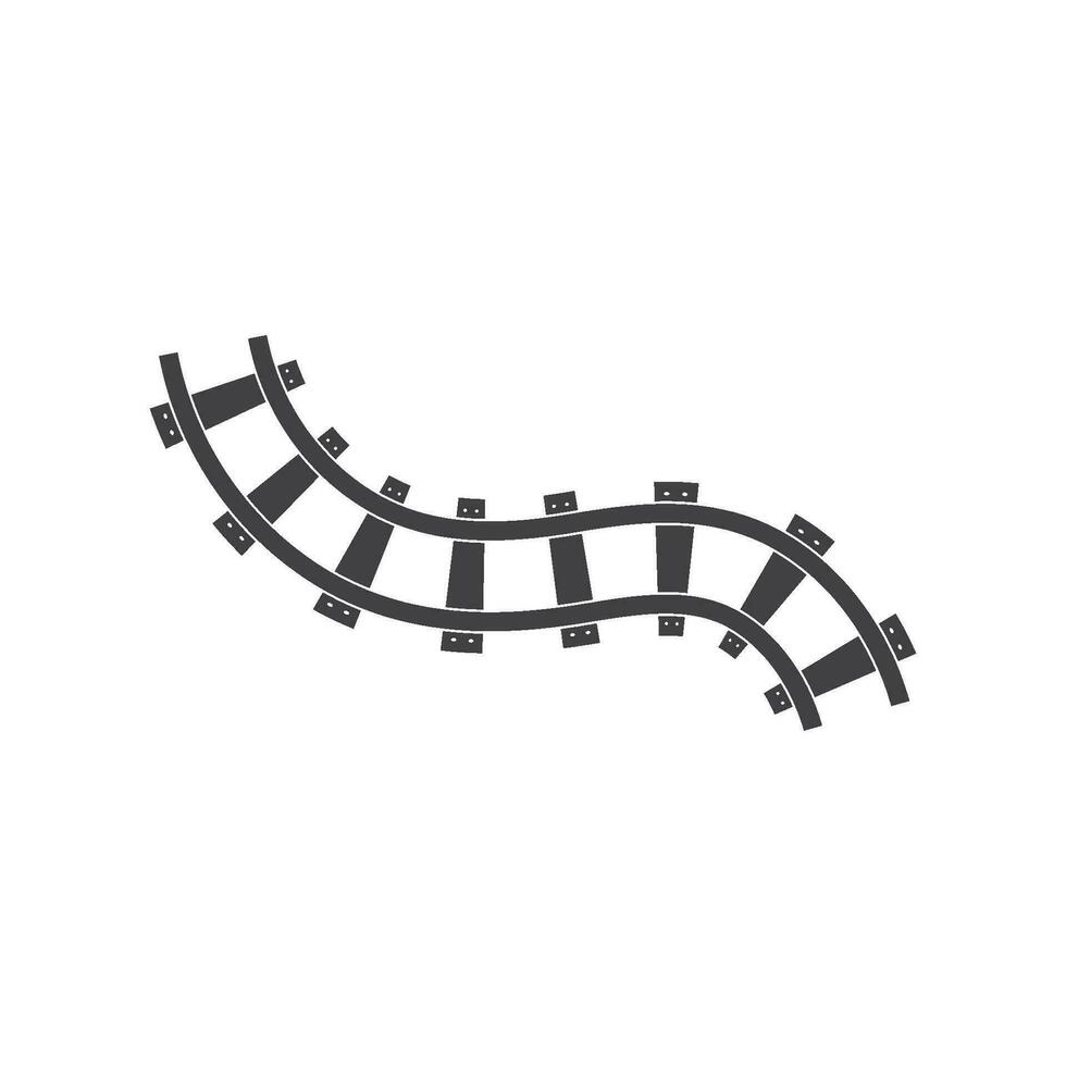 rail way track vector illustration design