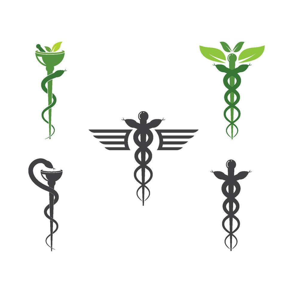 medical snake vector icon illustration