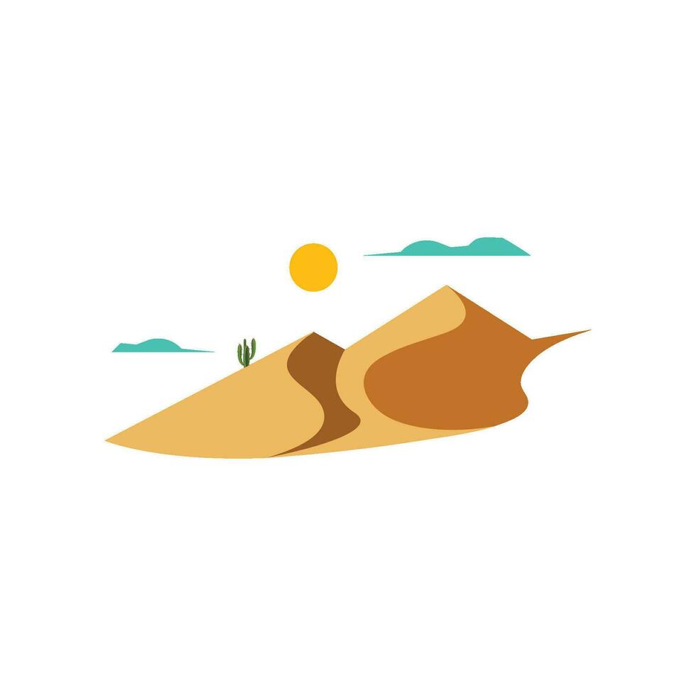 landscape desert vector illustration