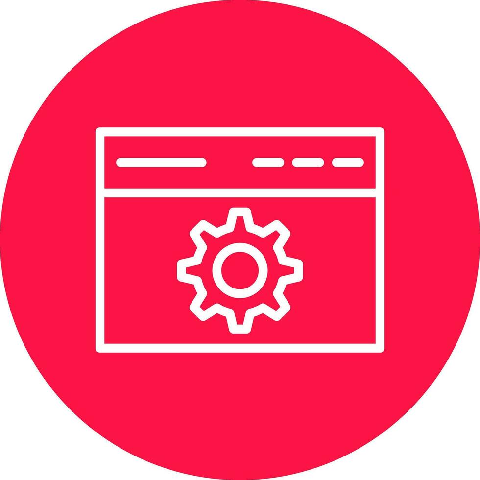 Browser Setting Creative Icon Design vector