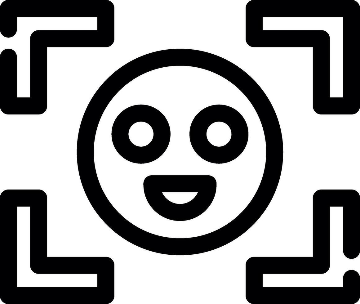 Face Detection Creative Icon Design vector