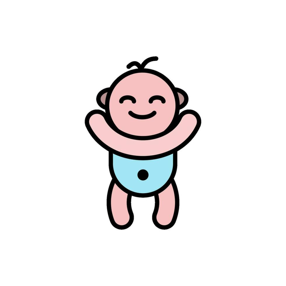 bebé icono vector diseño plantillas