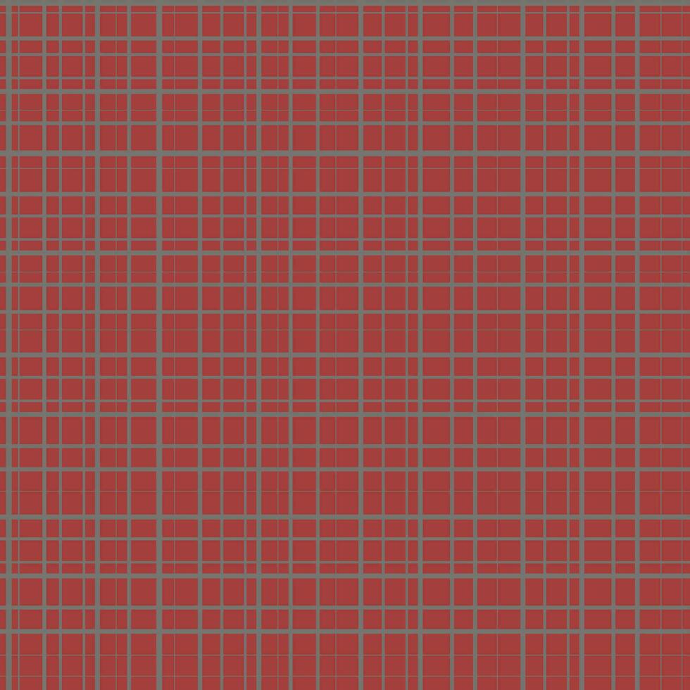 Gray squares on red background. Abstract seamless vector pattern.