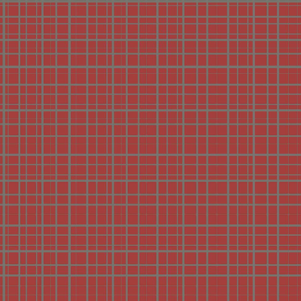 Gray squares on red background. Abstract seamless vector pattern.