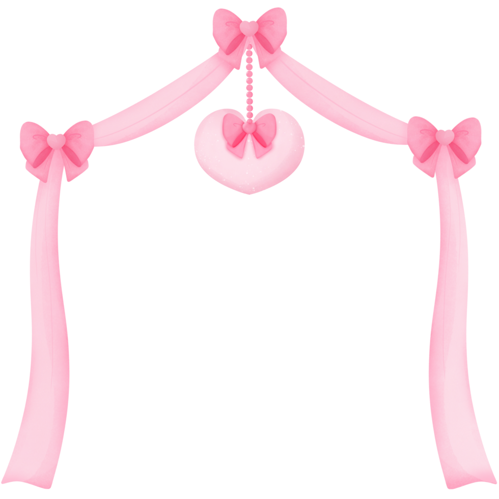 Valentijn roze boog grens, voor decoratie uitnodiging en groeten png