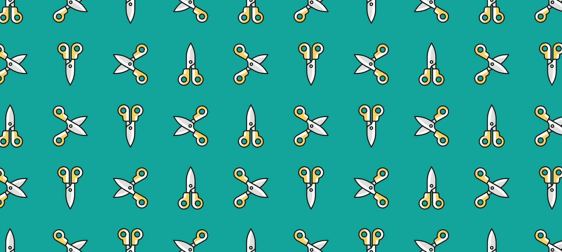 Cartoon Scissor Background vector