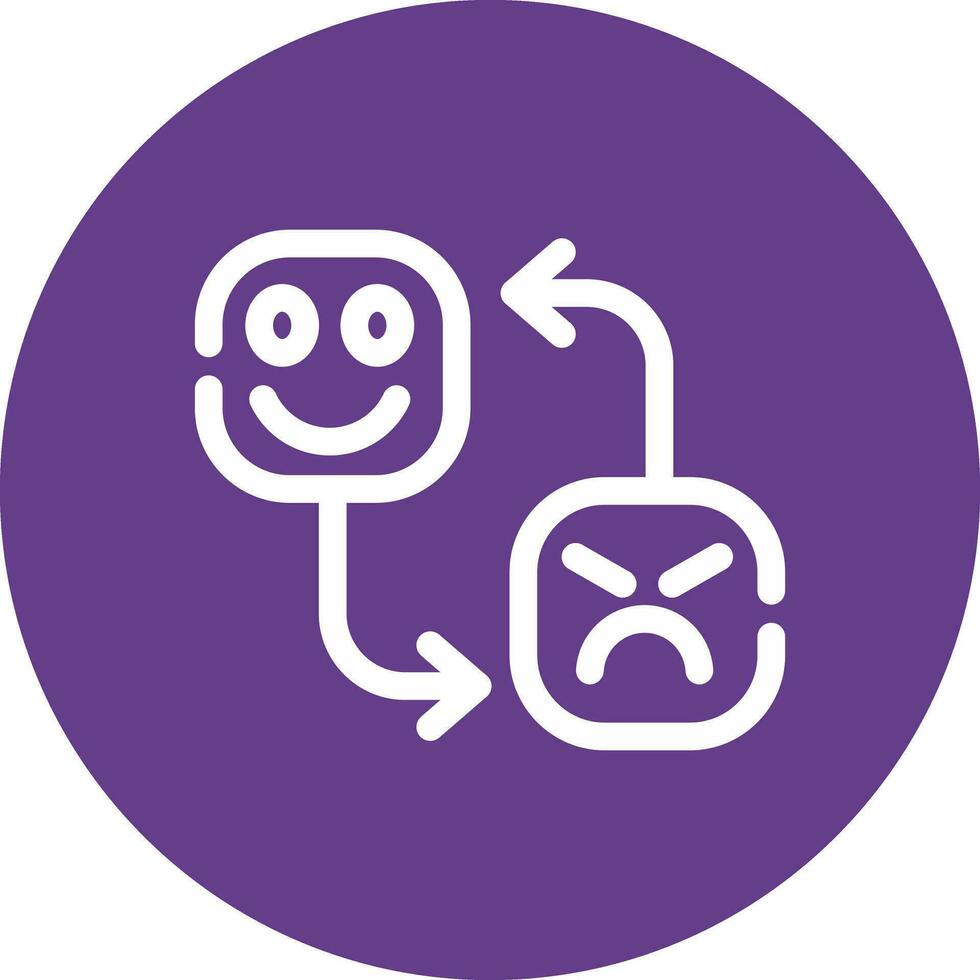 Mood Swing Creative Icon Design vector
