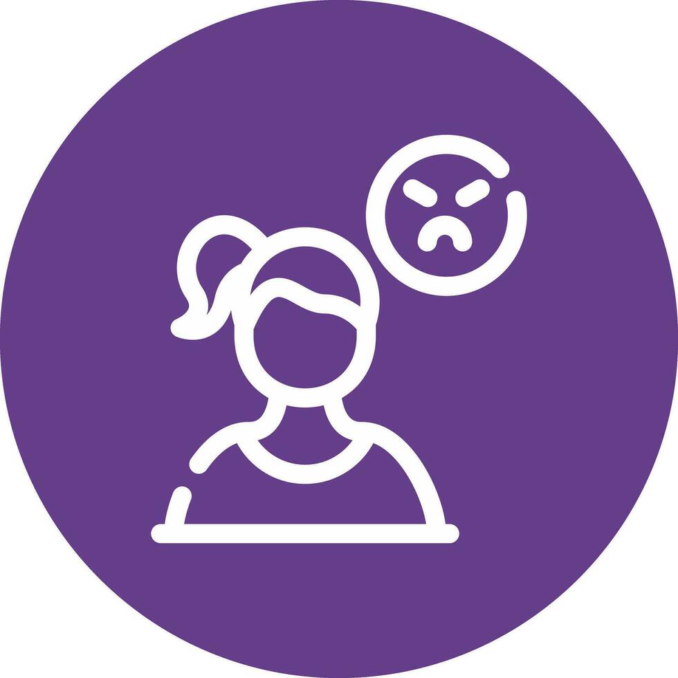 Angry Creative Icon Design vector