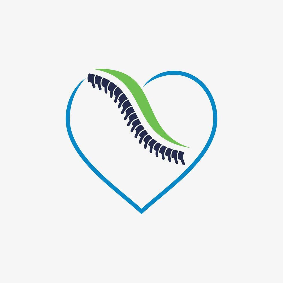 Spine logo design vector for backbone care with creative element concept