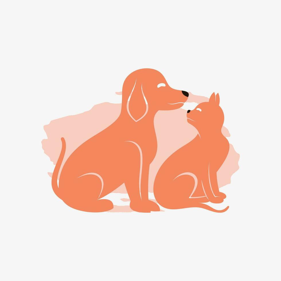 Pet logo design vector with creative element concept