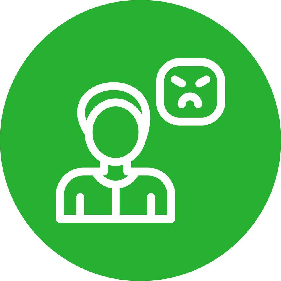 Angry Creative Icon Design vector
