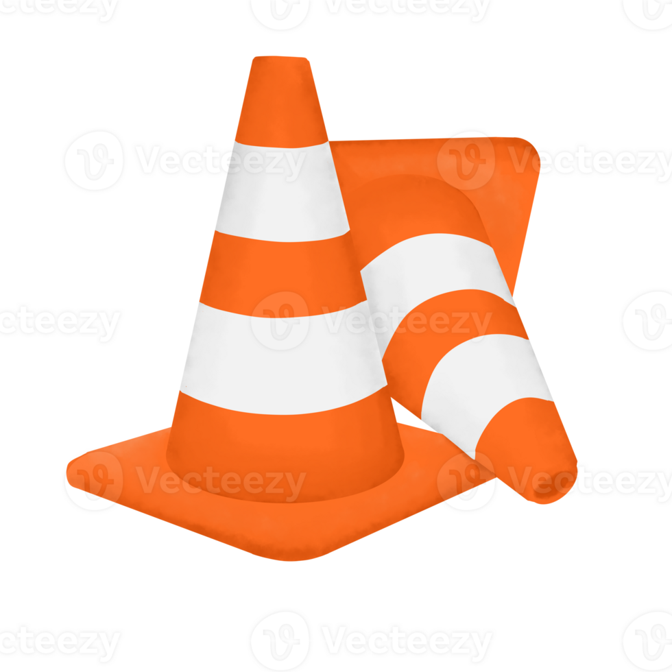 ilustração do cone de trânsito png