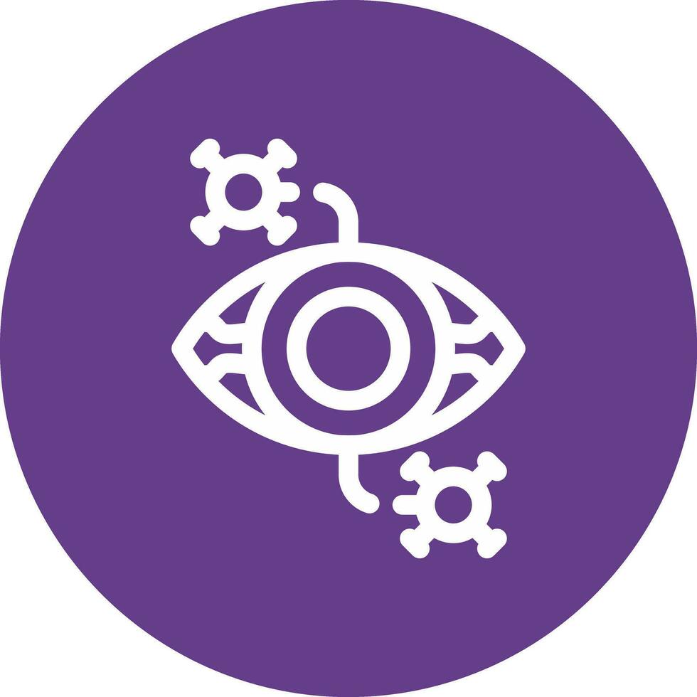 Eye Disease Creative Icon Design vector