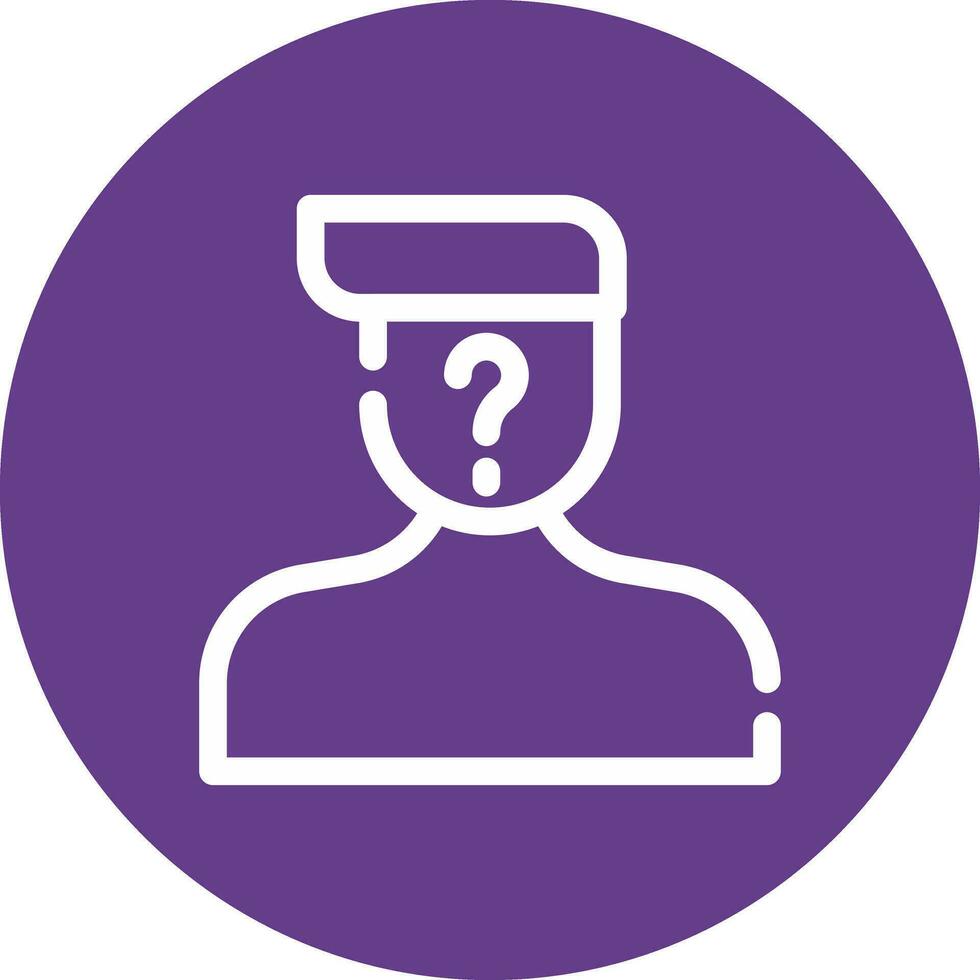 Suspect Creative Icon Design vector