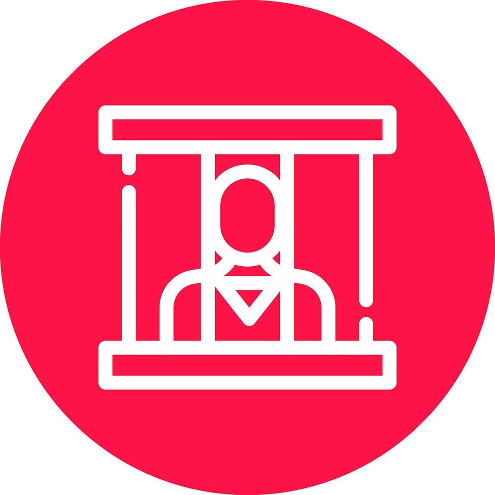 Prisoner Creative Icon Design vector