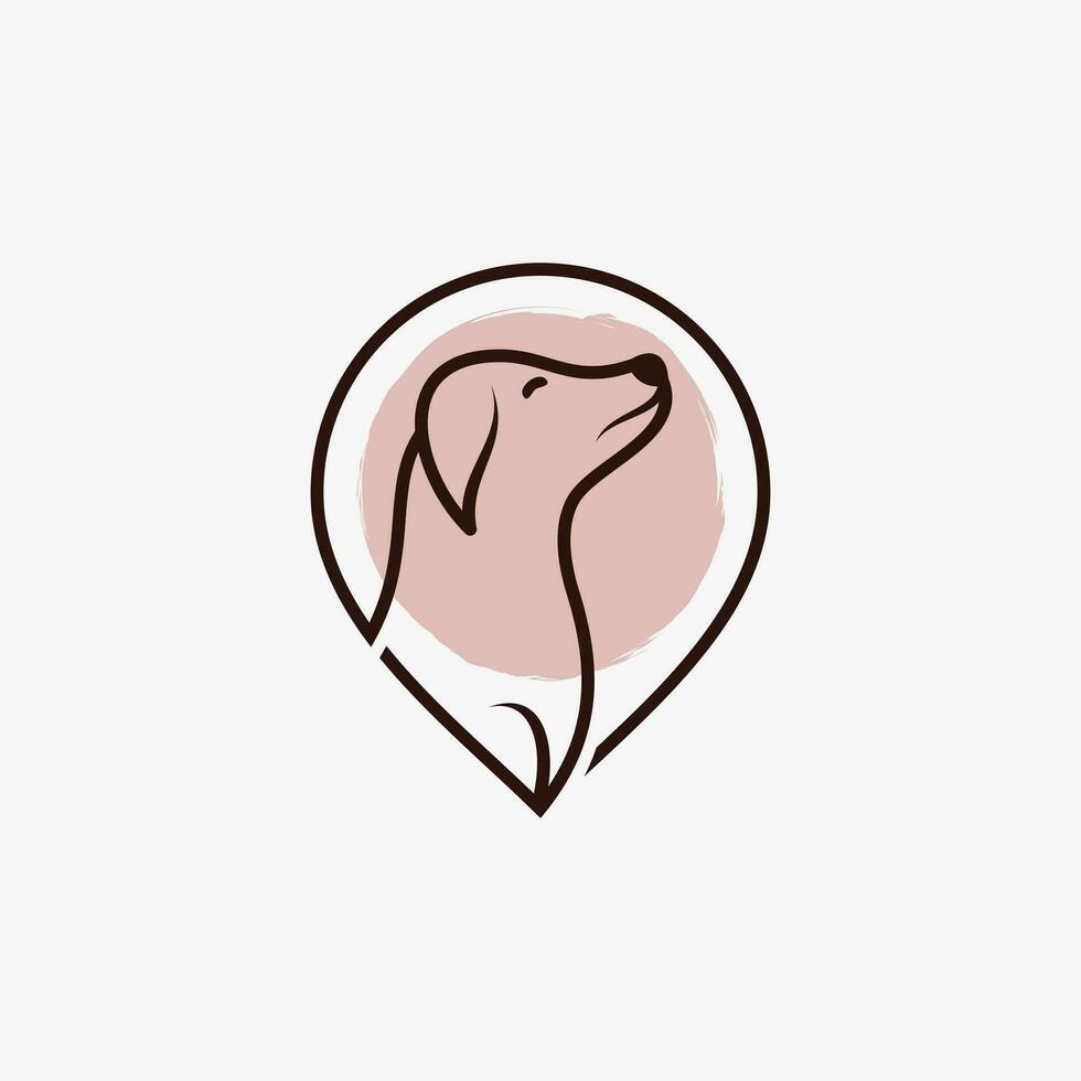 mascota tienda logo diseño con perro gato icono logo y creativo elemento concepto vector